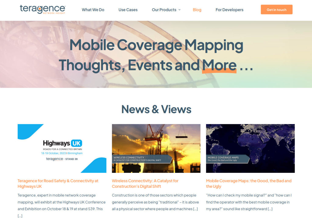 Mobile Coverage Network Thoughts Evnets and More - Teragence Blog