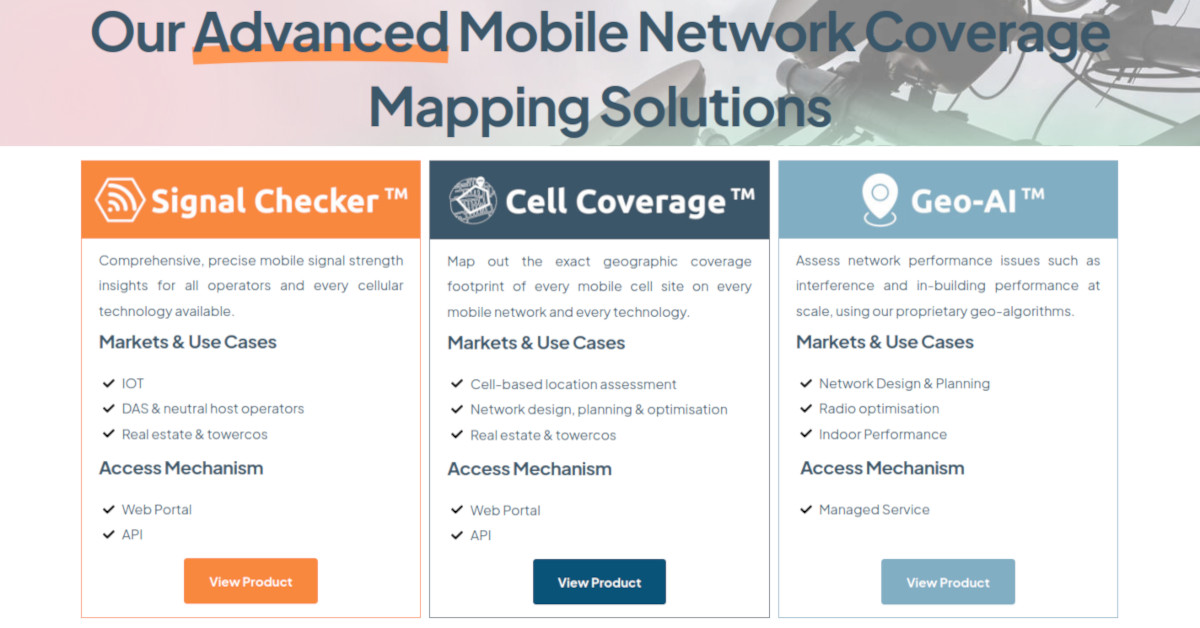 Our Coverage Mapping Products Teragence Our Coverage Mapping Products Teragence